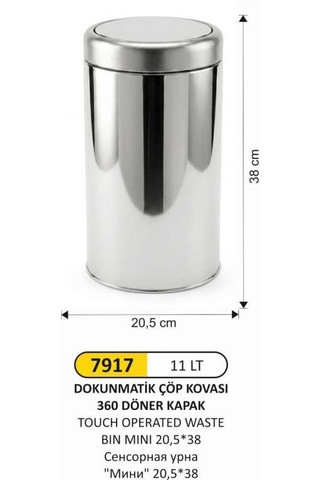 Dolumax Pratik Kapaklı Çöp Kovası 11 Litre