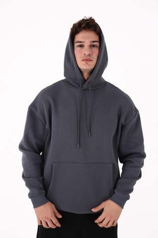 Scorp Origin Erkek Hoodie Sweatshirt Antrasit Standart
