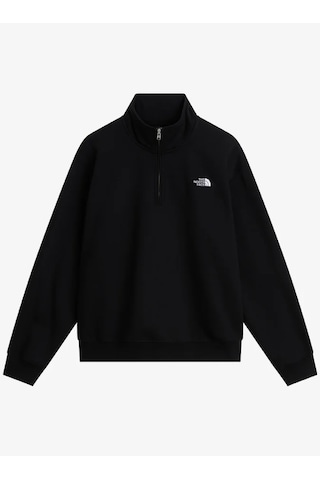The North Face Nf0a8fd8-8k2 M Tnf Essential Simple Dome Rlx 1/4 Zip Erkek Sweatshirt Siyah