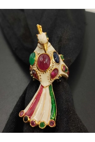 925 Gümüş Mine İşlem Yüzük 249 Altın