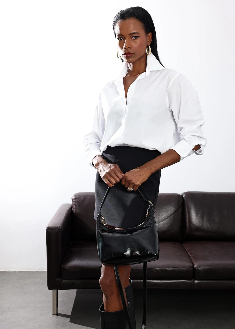 Beyaz Poplin Gömlek 16985 Beyaz