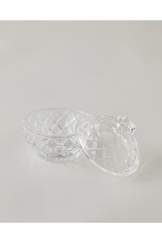 English Home Diamond Gleam Cam Şekerlik 9,5x10 Cm Şeffaf