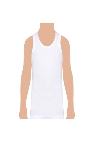 6'Lı Tutku Çocuk Erkek Garson Boy Ribana Atlet (13-14 Yaş)Tec0125 Beyaz