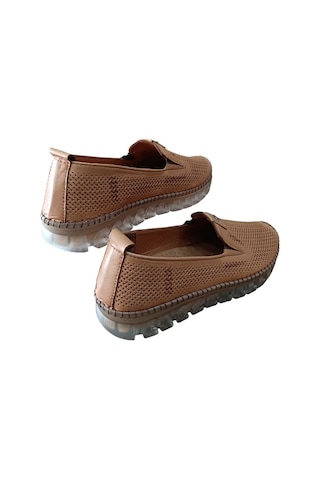 Castle Black 22385 Kadın Hakiki Deri Comfort Casual Ayakkabı Taba Siyah