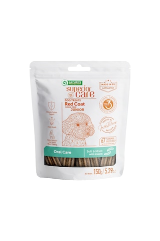 Nature S Protection Superior Care Kızıl Tüylü Yavru Köpekler İçin Böcek Proteinli Diş Eti & Ağız Bakım Köpek Ödülü 150g