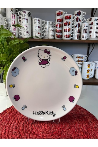 5 Parça Hello Kitty Model Çocuk Yemek Takımı Beslenme Seti Çok Renkli