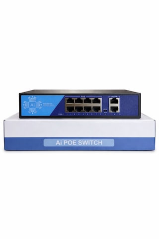 3dcool 3d-psf08-fg 10 Port Kamera Poe Switch 8xpoe 2xuplink Full Gigabit 120w 250mt
