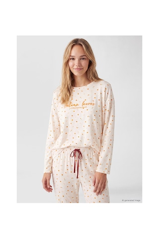 Lcw Dream Pembe Bisiklet Yaka Polar Kadın Pijama Takımı
