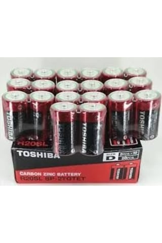 Toshiba 20 Adet R20 Büyük Pil
