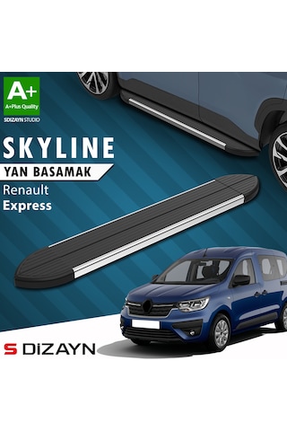 S-dizayn Renault Express Skyline Krom Yan Basamak 203 Cm 2021 Üzeri A+ Kalite