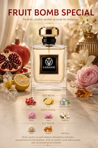 Ladiagos Fruıt Bomb Specıal 80 Ml Unısex Parfüm Çiçek - Meyve
