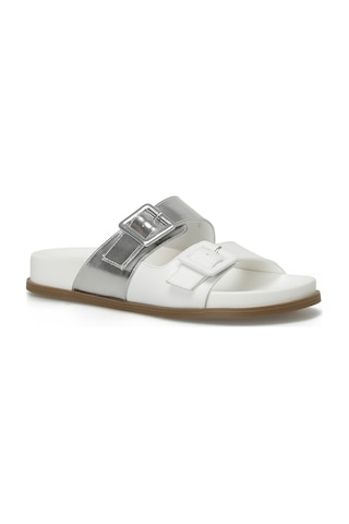 Nine West Mıstral 4fx Kırık Beyaz Kadın Düz Terlik 000000000101484671 Beyaz