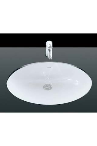 Creavit Tp214 Tezgah Altı Oval Lavabo 37 x 47 CM Beyaz