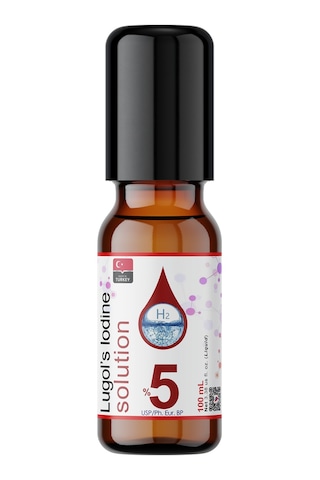 Dolar Kimya Lugol İyot Çözeltisi %5 100 Ml Roll-on Şişe Lügol Pharma Grade Lugols Iodine