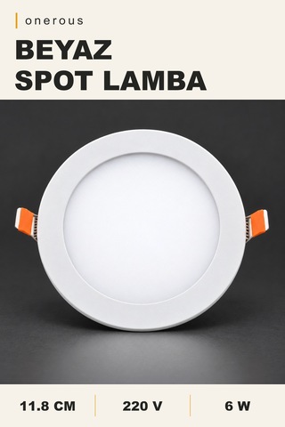 Onerous 6w Beyaz Slim Led Spot
