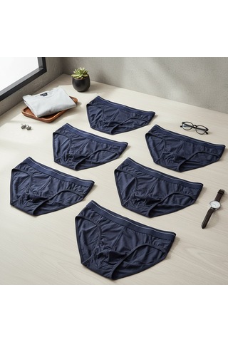 Bonbon Erkek 6'lı Paket Lacivert Renk Slip Bb2788