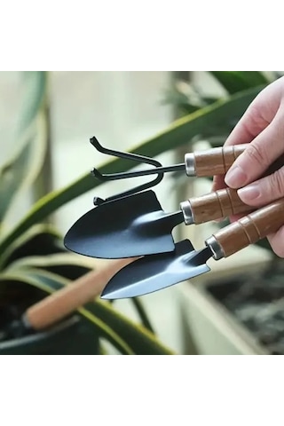 Portatif Mini Kazma, Kürek Ve Tırmık Seti 0.05 M