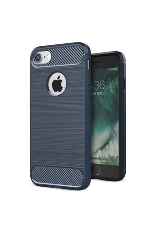Apple Uyumlu iPhone 8 Kılıf Zore Room Silikon Kapak Lacivert