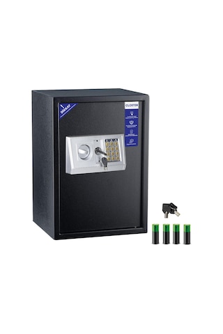 Closter Clp-501 Yüksek Kaliteli Büyük Boy Çelik Para Kasası 50x35x30 Cm