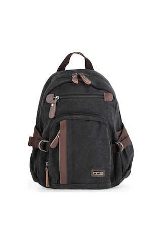 Ççs 51810 Kanvas Kumaş Sırt Çantası Siyah