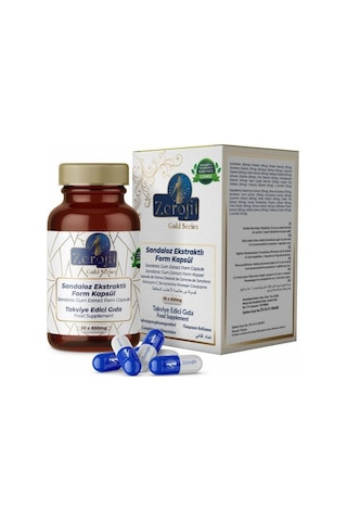 Zerofit Sandaloz Ekstraktlı Form Kapsül 30 Adet + Kayısı Özlü Kap