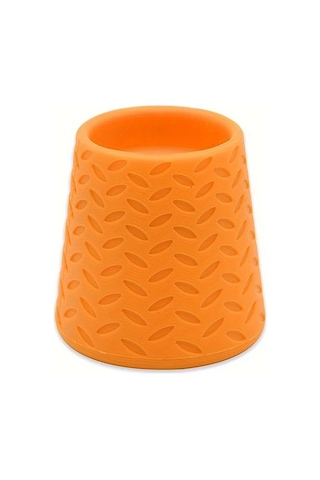 Elmpaly Portatif Evcil Hayvan Duş Başlığı 1 Adet Turuncu Silikon Köpek Banyo Ve Outdoor Su Püskürtme Aparatı Çoğu Plastik Şişe İçin Kamp Gezi Plaj