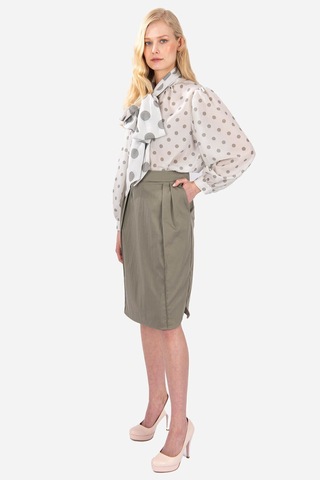 Kadın Lüks Kalem Etek Frn4000 Haki