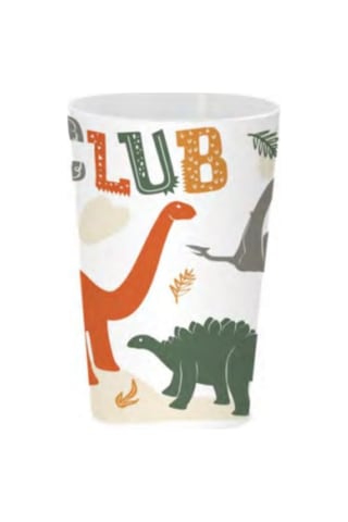 Flosoft Lisanslı Dino Club Çocuk Kahvaltı Seti, Dinozorlar Desenli Kase Tabak Bardak 3 Lü Yemek Seti Çok renkli