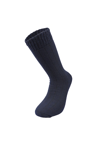Bolero E99 Erkek Yün Havlu Lambswool Çorap Lacivert