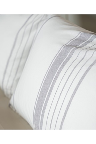 Cotton Collection Tek Kişilik Çizgili Çarşaf Seti Mistray Renkli