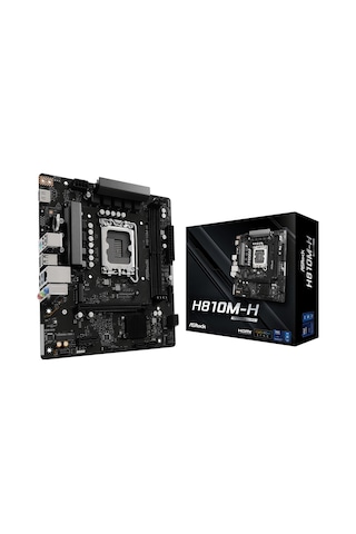 Asrock H810m-h 6400mhz Ddr5 Soket 1851 M.2 Usb 3.2 Hdmı Matx Anakart