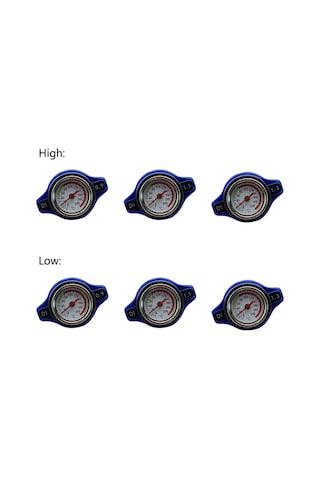 Yunboo Alüminyum Plastik Otomobil Radyatör Kapağı 0.9-1.3bar Basınçlı Sıcaklık Ölçer Su Tankı Kapak