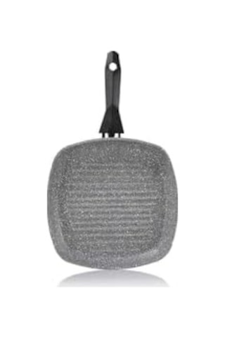 Cory Yanmaz Yapışmaz Kare Grill Tava 28cm-gri Açık Bakır