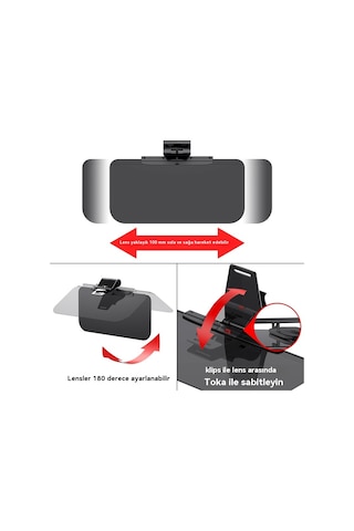 Araba Güneşliği Parlama Önleyici Güneşlik-siyah