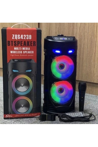 Junglee ZQS4239 Karaoke Mikrofonlu Bluetooth 5.0 Hoparlör