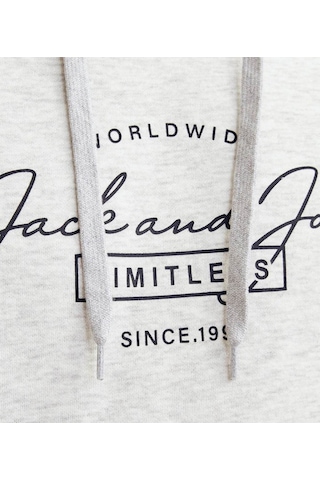 Jack & Jones Erkek Sweatshirt Beyaz 12256838 Jjferrıs Sweat Hood 25kw21000484 W2100384 Beyaz