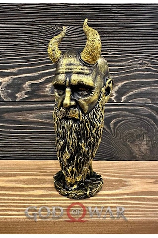 God Of War Ragnarok Kratos Mimir 20cm Gold Renk Polyester Figür