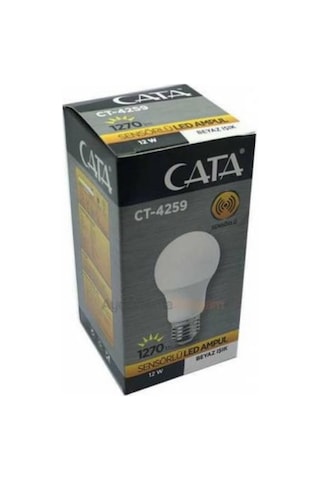 Cata Ct-4259 12 W Sensörlü Radar Led Ampul Beyaz Işık