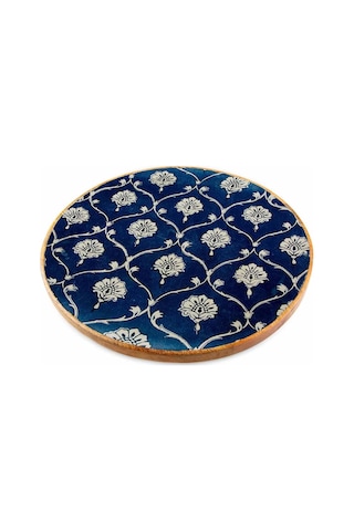 Jumbo Holza Yuvarlak Tepsi 38x38 Cm Sku: Smg8690010562814 Açık Mavi