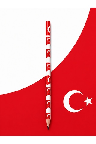 Türkiye Desenli Kurşun Kalem 2b Fatih 12 Adet Çok Renkli