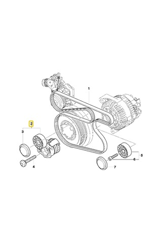Bmw E87 Uyumlu ve E90 M47n2 ve M57n2 Motor V Kayış Gergisi 112877