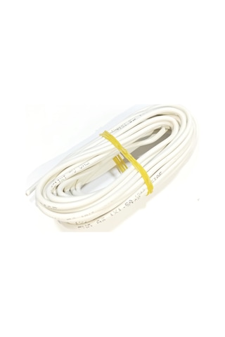 1,5mm 5metre Yanmaz Silikon Kablo Ttr Beyaz Renk 1 Adet