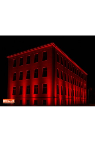 20cm 6w Led Wallwasher Kırmızı Dış Cephe, Minare, Bahçe Aydınlatma Iç-dış Kullanım Ip65 Kırmızı