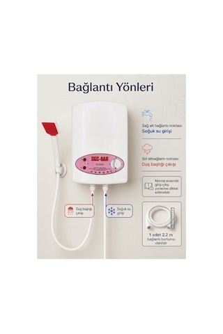Elektrikli Şofben Ayyıldız - Kurulum Yönlendirmeli