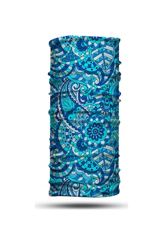 Dair Turkuaz Desenli Motosiklet Bandana Boyunluk Outdoor Balaklava