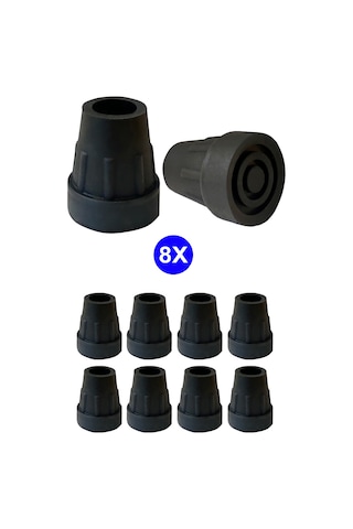 Bundera Kaymayan Baston 8'li Kanedyen Asa Koltuk Değneği Lastiği