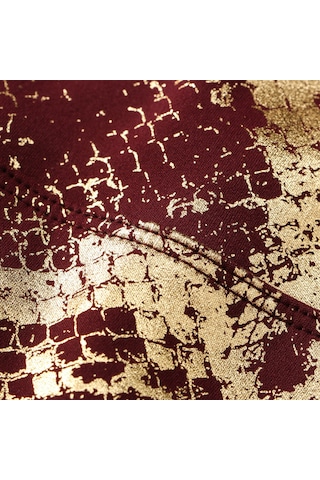 Yunboo Kadınlar İçin Yüksek Bel Vücut Şekli Veren Yoga Taytları, Sudu Emici Hızlı Kuruyan, Spor Ve Fitness İçin Kumaş, Bronz Renkli Yılan Desenli, 9/10 Uzunluk, Avrupa Numara L Bordo