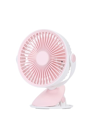 Usb Klip Fan F15 Yedi İnç Küçük Fan Öğrenci Yurt Elektrik Fan Renk: Pembe, Boyut: 200x133x170mm
