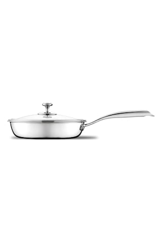 Jumbo Gourmet 3ply İndüksiyon Tabanlı Çelik Tava 24 Cm Gri