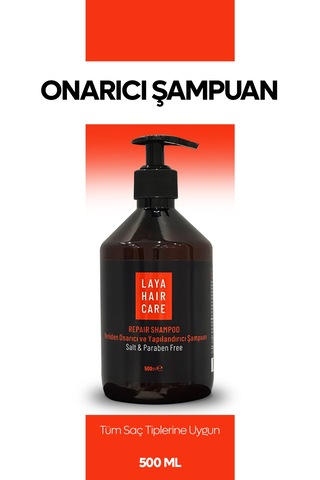 Laya Hair Care Yeniden Onarıcı ve Yapılandırıcı Şampuan 500 ML